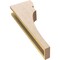 Ekena Millwork 4"W x 8"D x 24"H Thin Yorktown Rough Cedar Woodgrain TimberThane Corbel, Primed Tan CORUR04X08X24YORRCPR - alternate 6